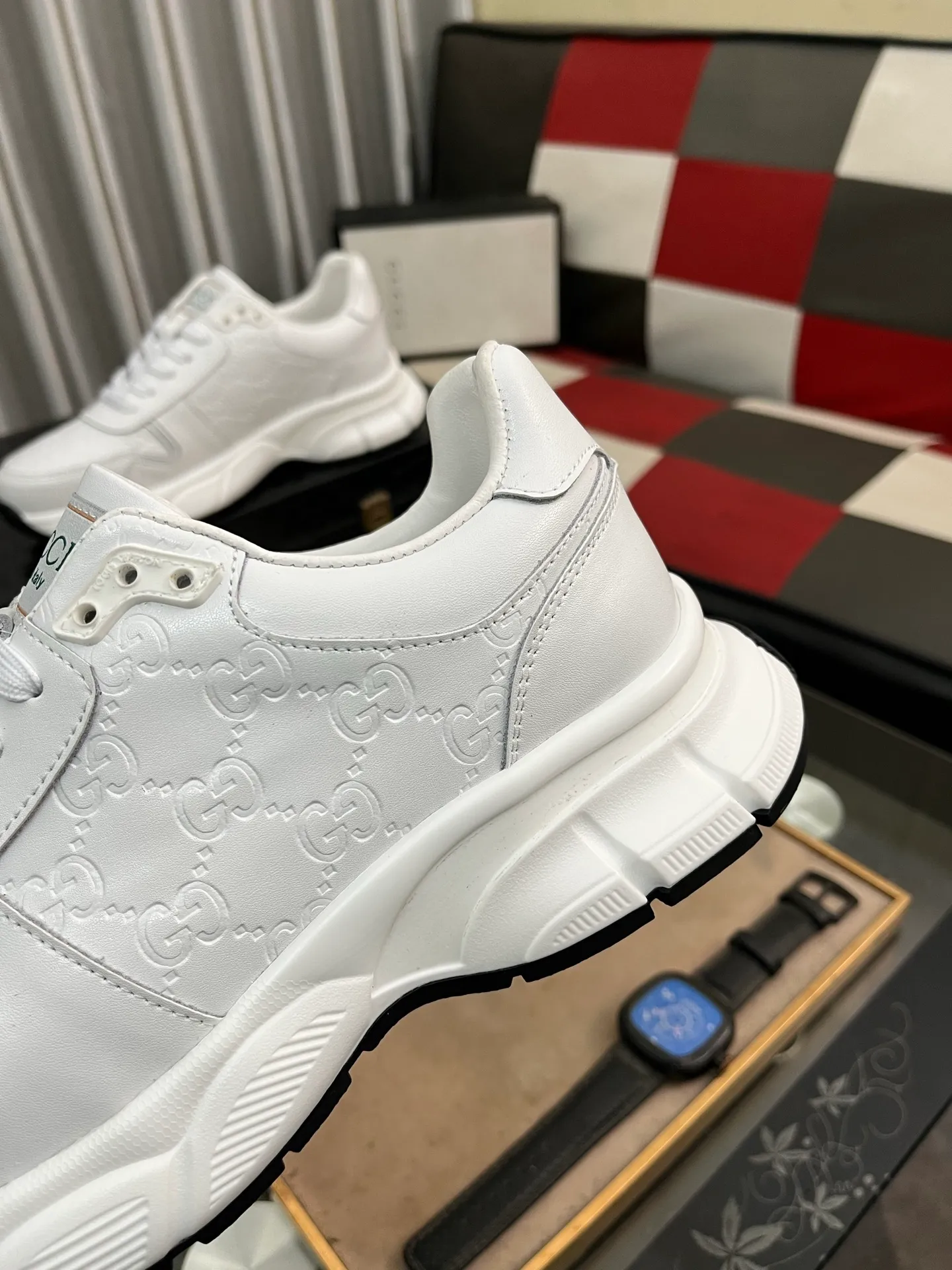 Men's shoes 💰440⌚️⌚️ (GUCCI-Gucci) luxury brand sports and casual shoes, imported original material, sheepskin lining, high-end and comfortable, original outsole is light and wear-resistant! Purely handmade, details determine quality! 38-443️⃣colors available
